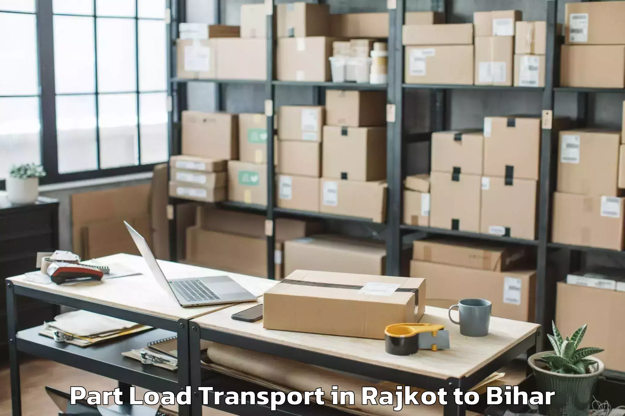 Easy Rajkot to Munger Part Load Transport Booking